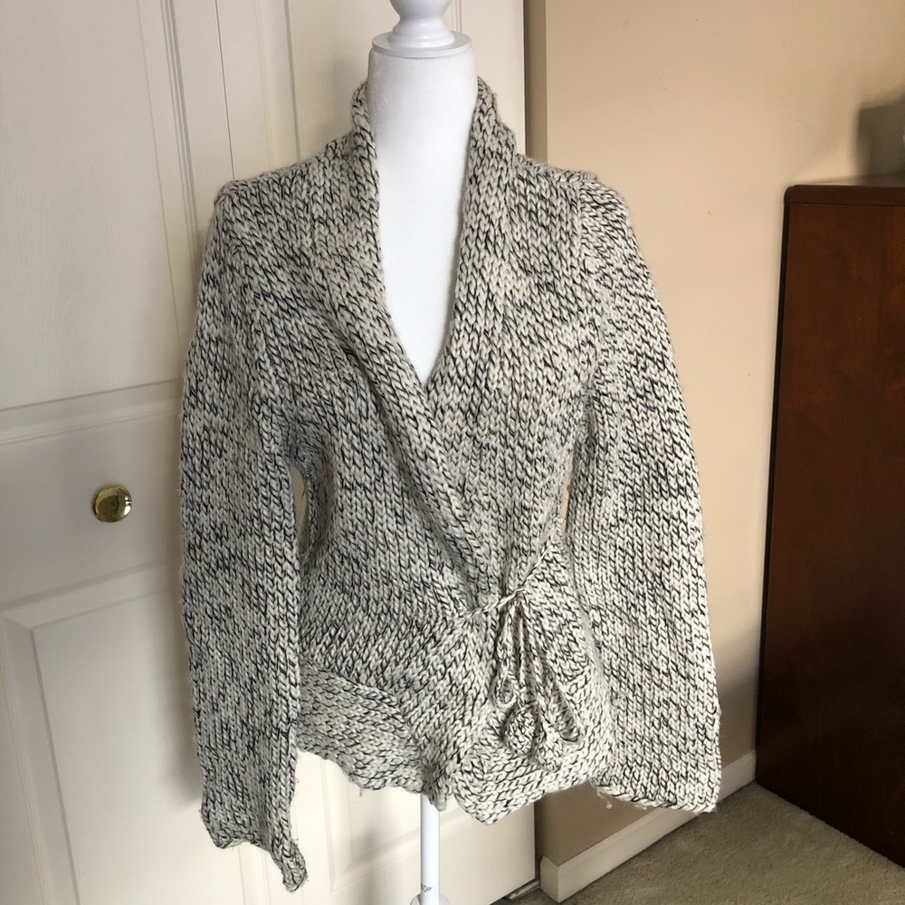 White House | Black Market Wrap Sweater - XL